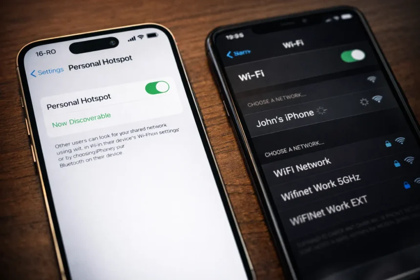 iphone hotspot not working